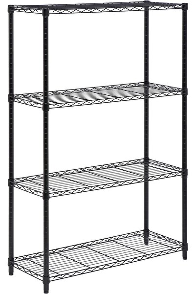 I Best FZE 4-Tier Shelving Unit Rack with 350-Pound Capacity, 36 x 14 x 54-In...