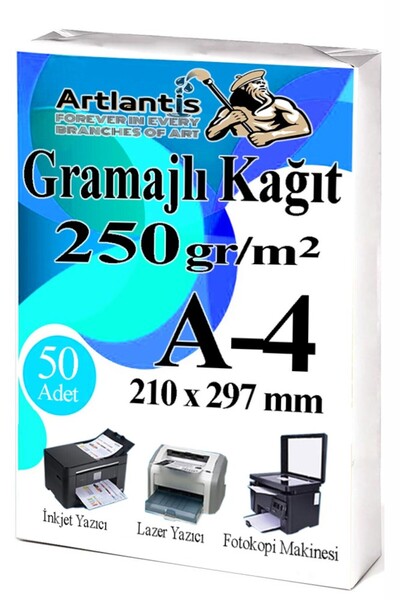Artlantis ورق تصوير فوتوغرافي بوزن A4، 50 قطعة، 250 جرام، ورق شهادات، ورق طبا...