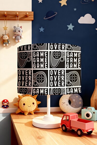 EVPANYA Game over Patterned Children's Room Lampshade