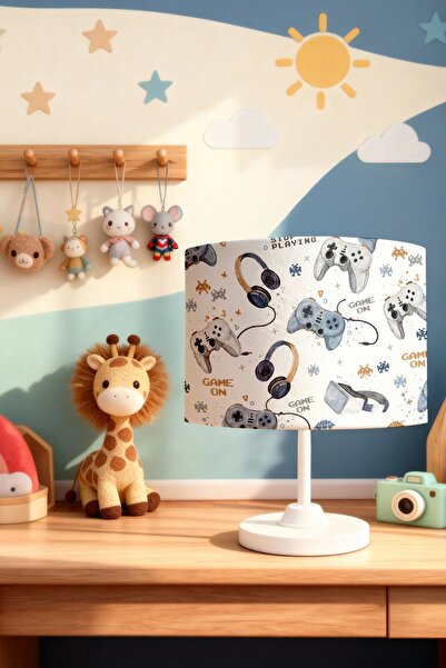 EVPANYA Virtual Game World Patterned Children's Room Lampshade