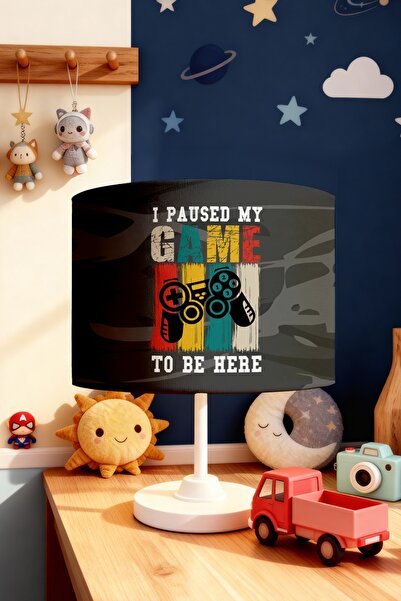 EVPANYA Game Break Patterned Children's Room Lampshade
