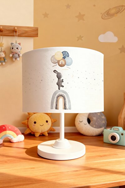EVPANYA Balloon Rabbit Patterned Children's Room Lampshade