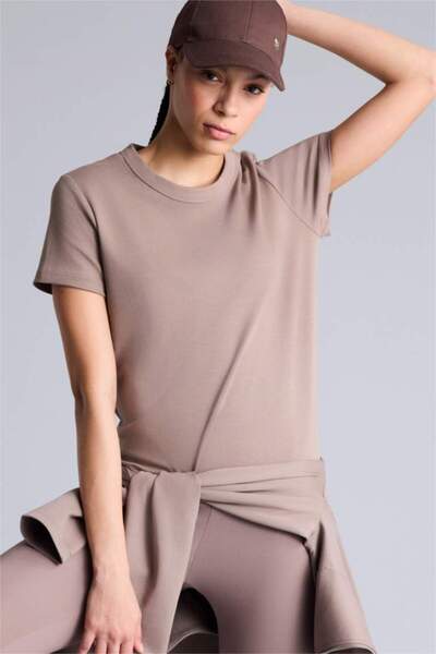 DeFacto Βαμβακερό κοντομάνικο μπλουζάκι Standart Fit Crew Neck Sportsman