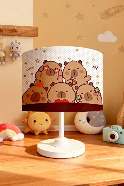 EVPANYA Cute Capybara Patterned Children's Room Lampshade