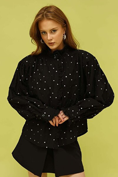 Lavanta Tekstil EMBROIDERED SHIRT