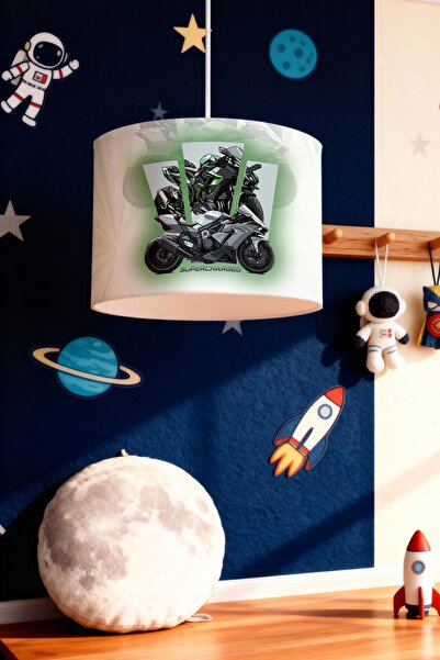 EVPANYA Stylish Motor Patterned Children's Room Lampshade