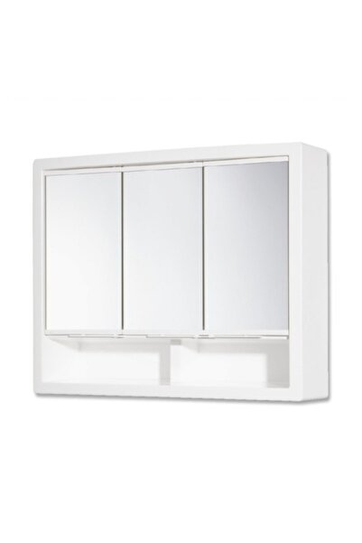 Escalate Dulap fix din plastic cu trei uși glisante cu oglindă