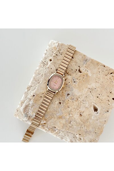 Vesce Atelier Gravis Gold Watch Pink