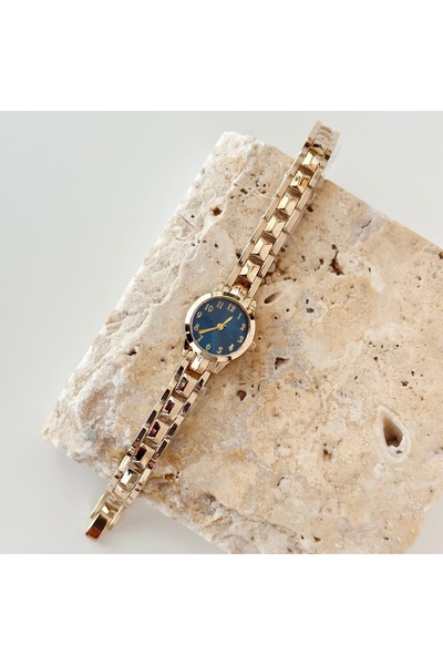 Vesce Atelier Avile Gold Saat Navy Blue
