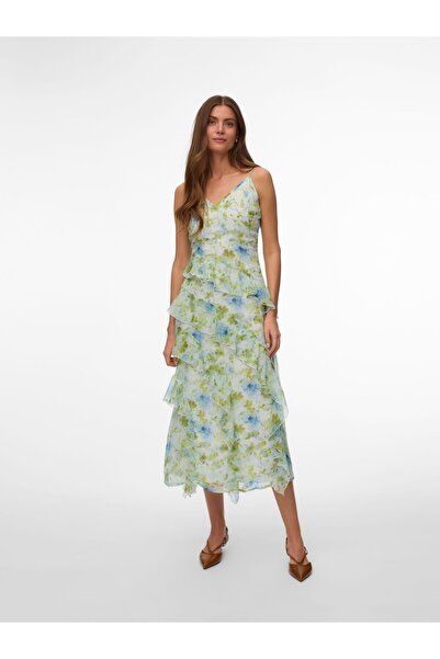 Vero Moda Kleid VMSMILLA Langes Kleid