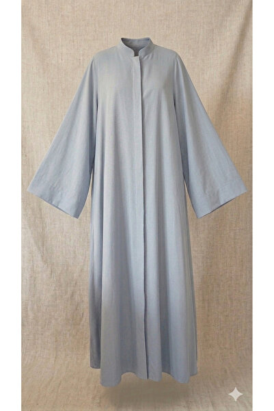 BukrinaCo Kupra indigo kloş kesim tesettür ferace abaya