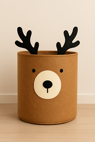 Cherry Bloom Cotton Καλάθι ρούχων Geyikli Model, Καλάθι παιχνιδιών, Καλάθι απ...