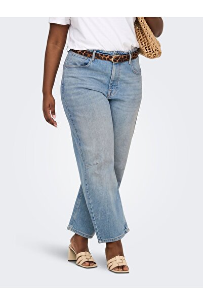 Only Carmakoma Ballon-Fit Jeans CARFRANKIE Hohe Taille Barrel Fit Knöchellang...