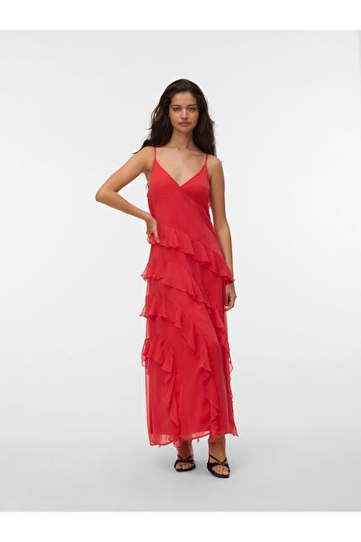 Vero Moda Kleid VMSMILLA Langes Kleid