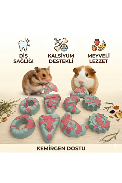 ozzipetshop Tavsan, Hamster , Ginepig Türleri İçin Kalsiyumlu, Meyveli , Dis ...