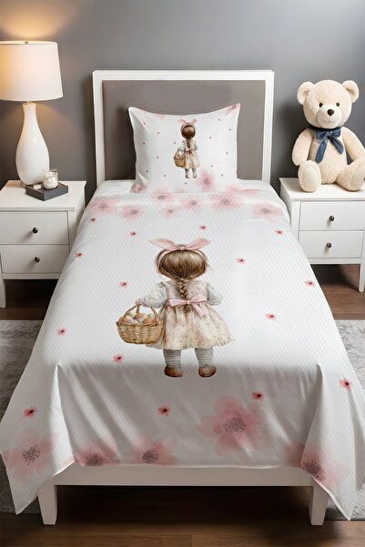 EVPANYA Cheerful Spring Harvest Patterned Single Baby and Child Pique Set