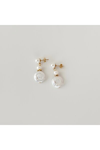 Vesce Atelier Natural Pearl Detailed Glass Earrings