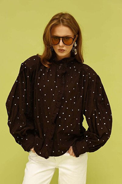 Lavanta Tekstil EMBROIDERED SHIRT