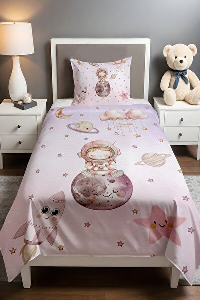 EVPANYA Sweet Astronaut's Dream Patterned Single Baby Kids Pique Set