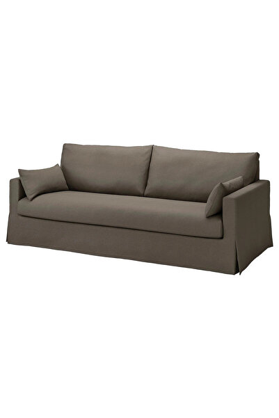 IKEA Gri Modern Kanepe - 3'lü kanepe