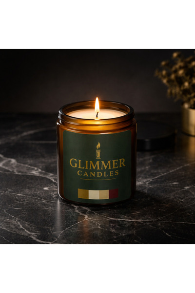 GlimmerCandles Premium Doğal Soya Mum – El Yapımı Lüks Kokulu Mum – Özel Seri...