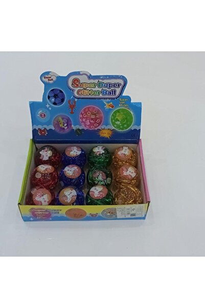 Rally كرات جليتر مضيئة برسومات حيوانات .. 12 حبة ..