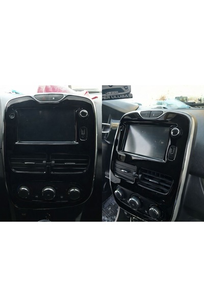 emrgarage RENAULT CLİO 4 PARLAK SİYAH TORPİDO TRİM MAUN KAPLAMA SETİ