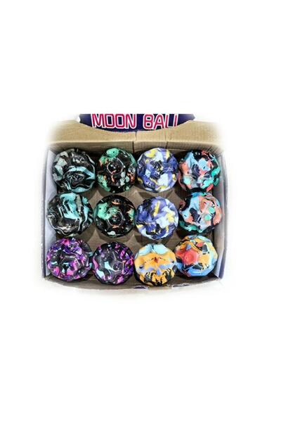 Rally كرة القمر بتصميم رخامي .. 12 حبة ..