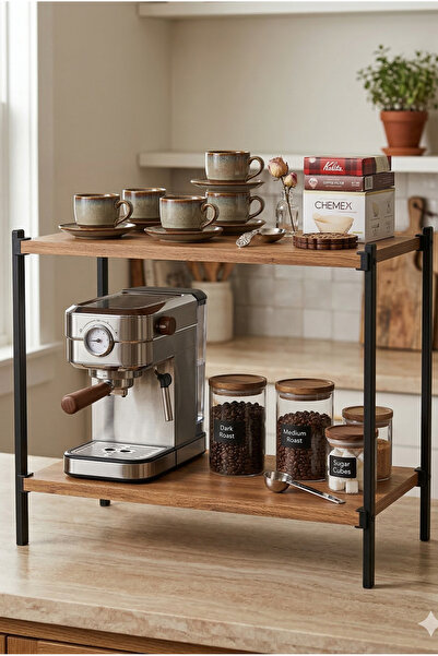 HomeSide Tezgah Üstü Raf – Mutluluk Köşesi Kahve Köşesi Ve Baharatlık Modern ...