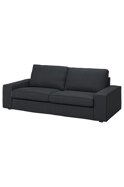 IKEA Antrasit Lüks Kanepe - 3'lü kanepe