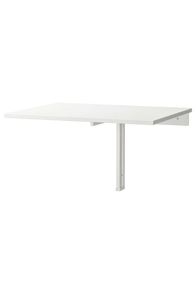 IKEA Beyaz Geniş Yemek Masası - duvara monte masa
