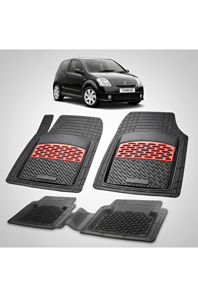 TEAMCAR Σιτροέν C2 Γενιά Ι Συμβατά Πατάκια Δαπέδου 2003-2009 |   Κόκκινο