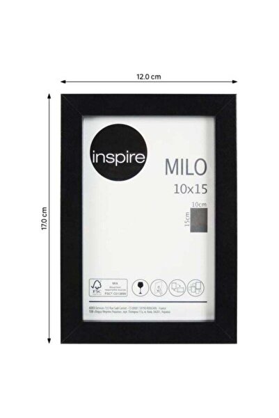 Luxens Μαύρη κορνίζα φωτογραφιών 10 x 15 εκ. μινιμαλιστική διακόσμηση εσωτερι...