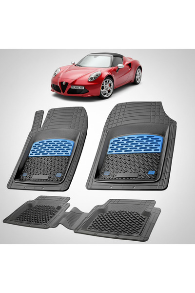 TEAMCAR Alfa Romeo 4C Spider Γενιά Ι Συμβατά Πατάκια Δαπέδου 2015-2020 |   Μπλε