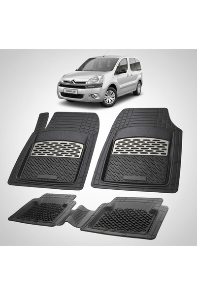 TEAMCAR Σιτροέν Μπερλίνγκο Γενιά ΙΙ Συμβατά Πατάκια Δαπέδου 2008-2018 |   Ασήμι