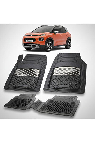 TEAMCAR Πατάκια Μοκέτας Citroen C3 Aircross Γενιάς I Συμβατά 2017-2024 |   Ασήμι