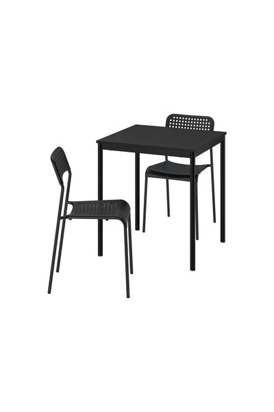 IKEA Siyah Sağlam Yemek Masası - mutfak masası takımı