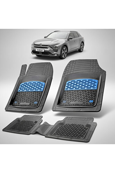 TEAMCAR Συμβατά πατάκια δαπέδου για Citroen C5 X Γενιά Ι 2021-2024 |   Μπλε