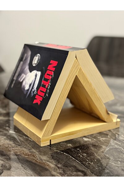 CEREN WOODEN 📚 Kitap Ayraçlı Tablet & Telefon Standı