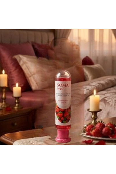 Soma جل الترطيب المنعش نكهة الفراولة للرجل 120مل مع مسك العروس هدية