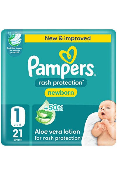 Pampers 10547 NEWBORN RASH PROT 1 21S (2-5KG)