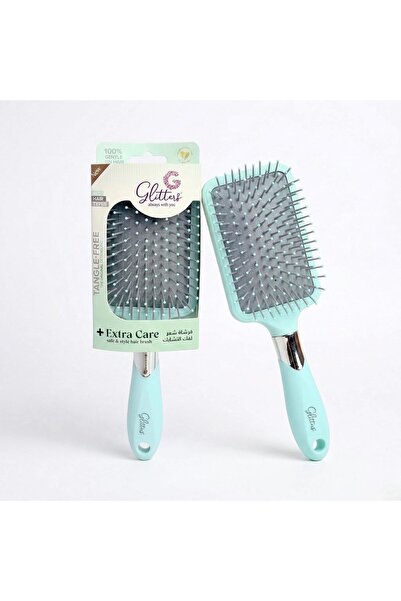 glitters Travel Handbag Hair Brush, Glow, Flexible Bristles, Portable Size (S...
