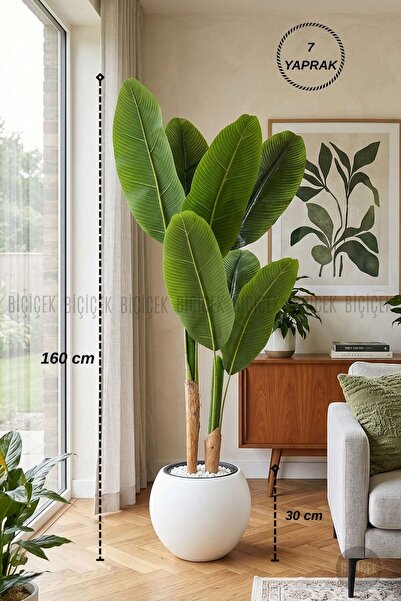 BİÇİÇEK 160 cm Yapay Starlice Ağacı Küre Saksıda