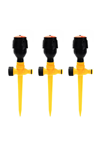 Lawazim مجموعة من 3 رشاشات حدائق قابلة للتعديل بزاوية 360 درجة °   رشاش مياه ...