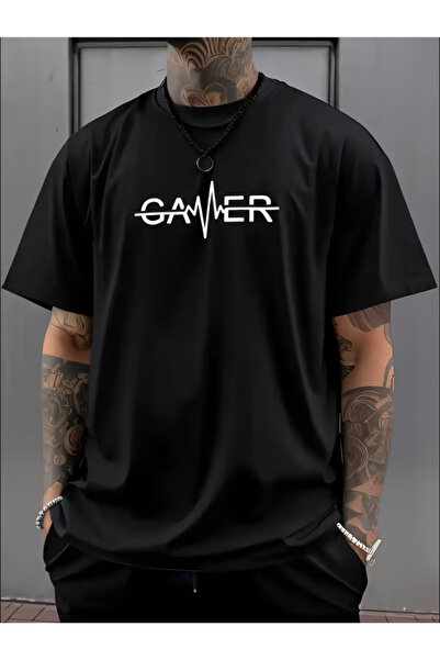 LİNA06 100% Cotton Men's Printed T-Shirt