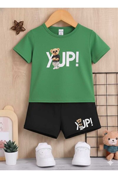 Nice Clothes ΚΑΛΟΚΑΙΡΙΝΟ ΠΑΙΔΙΚΟ ΣΕΤ ΜΠΛΟΥΖΑΚΙ-ΣΟΡΤΣ ΟΥΝΙΣΕΞ (ΜΕ ΣΤΑΜΠΑ YUPİ)