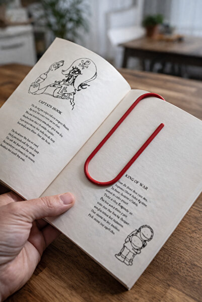 Muhcu Home تصميم كبير الحجم 📖   مشبك علامة الكتاب 📖   (قد يختلف اللون)