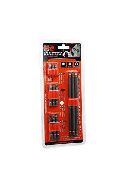 OEM Kınetex Ktx-3385 (12in1) Premıum Bits Matkap Vidalama Uç Set(12pcs=3 Çift...