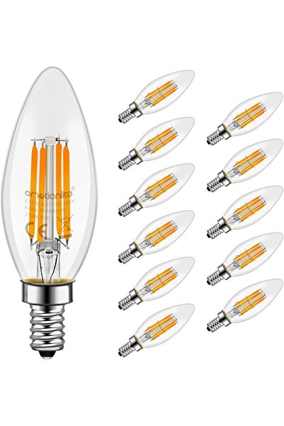 OFF LED filament bulbs, 4 W =40 W, E14 candle socket, warm white, 2700 K, 6,3...