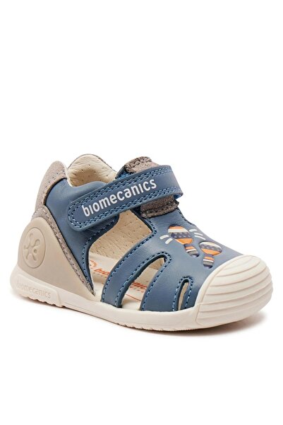 BIOMECANICS Children's leather sandals, Indigo, 242122-A